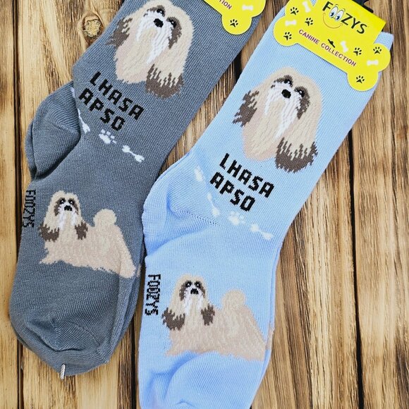 Unisex Canine Foozys Socks - Lhasa Apso - Picture 2 of 2